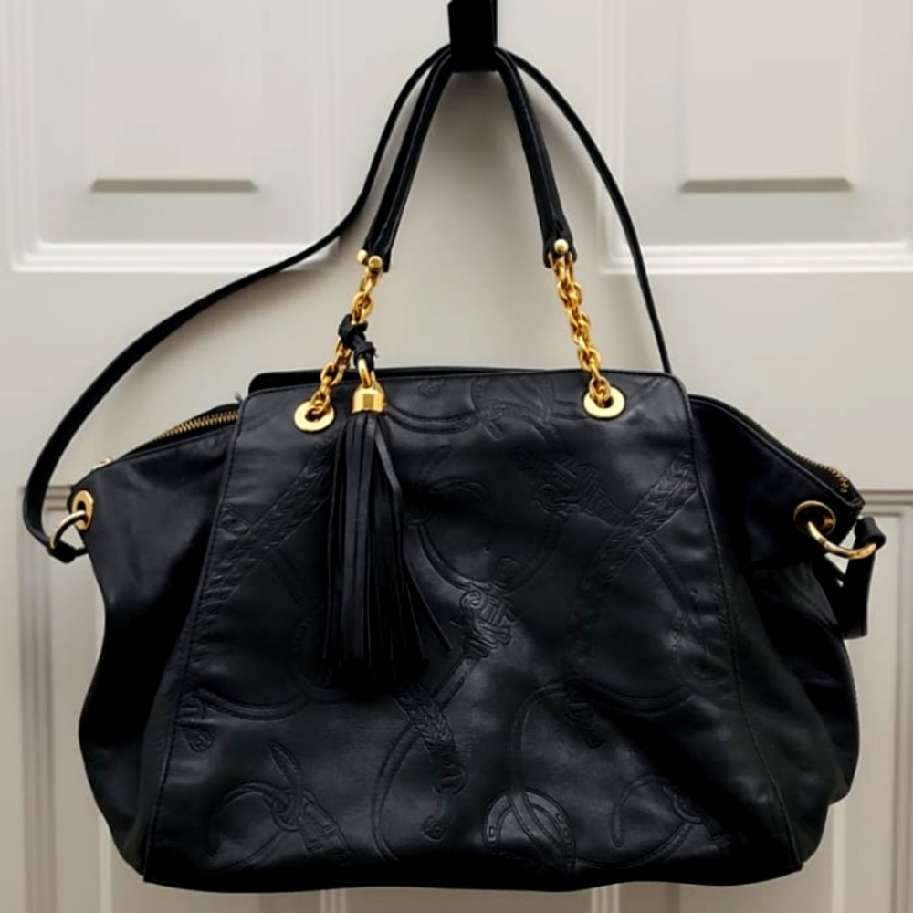 Ralph Lauren black purse handbag with dust bag